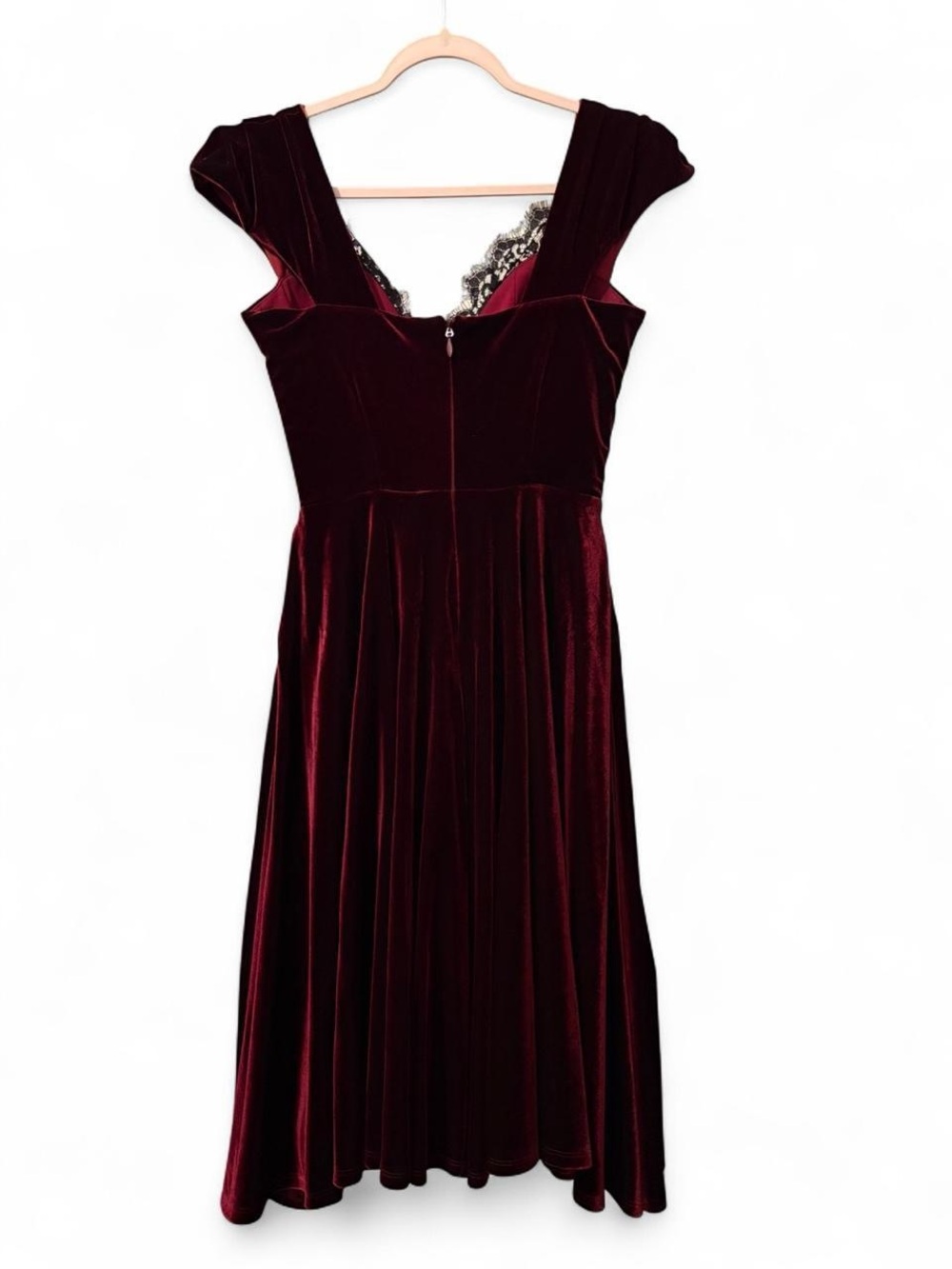 Baudelaire Swing Dress in Oxblood - Picture 3 of 4
